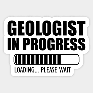 Geologist in progress loading Sticker